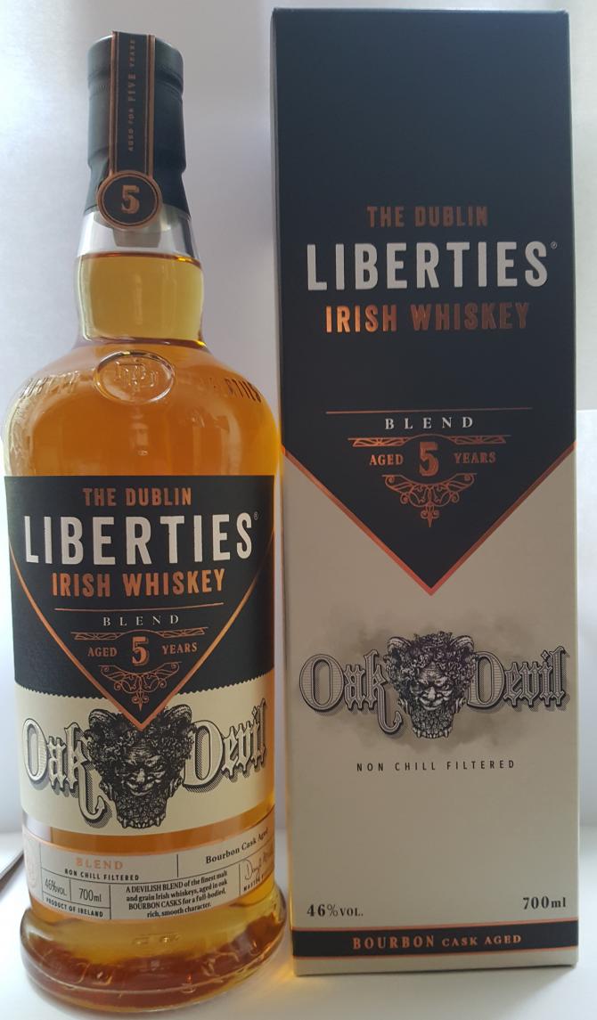 картинка The Dublin Liberties Oak Devil 5 y.o. на сайте Белорусского Виски-Клуба