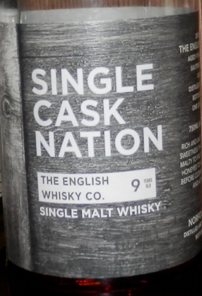 картинка The English Whisky Co, 9 yo, SCN на сайте Белорусского Виски-Клуба