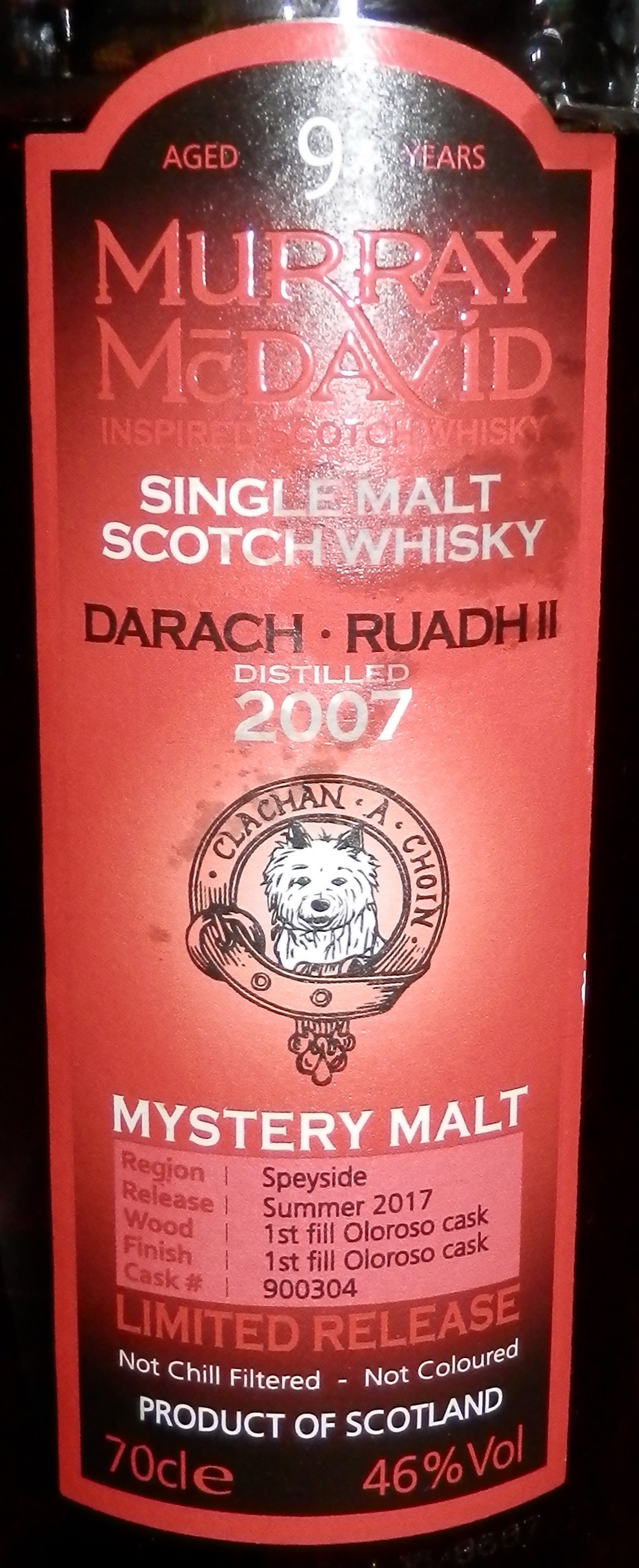 картинка Darach Ruadh II на сайте Белорусского Виски-Клуба