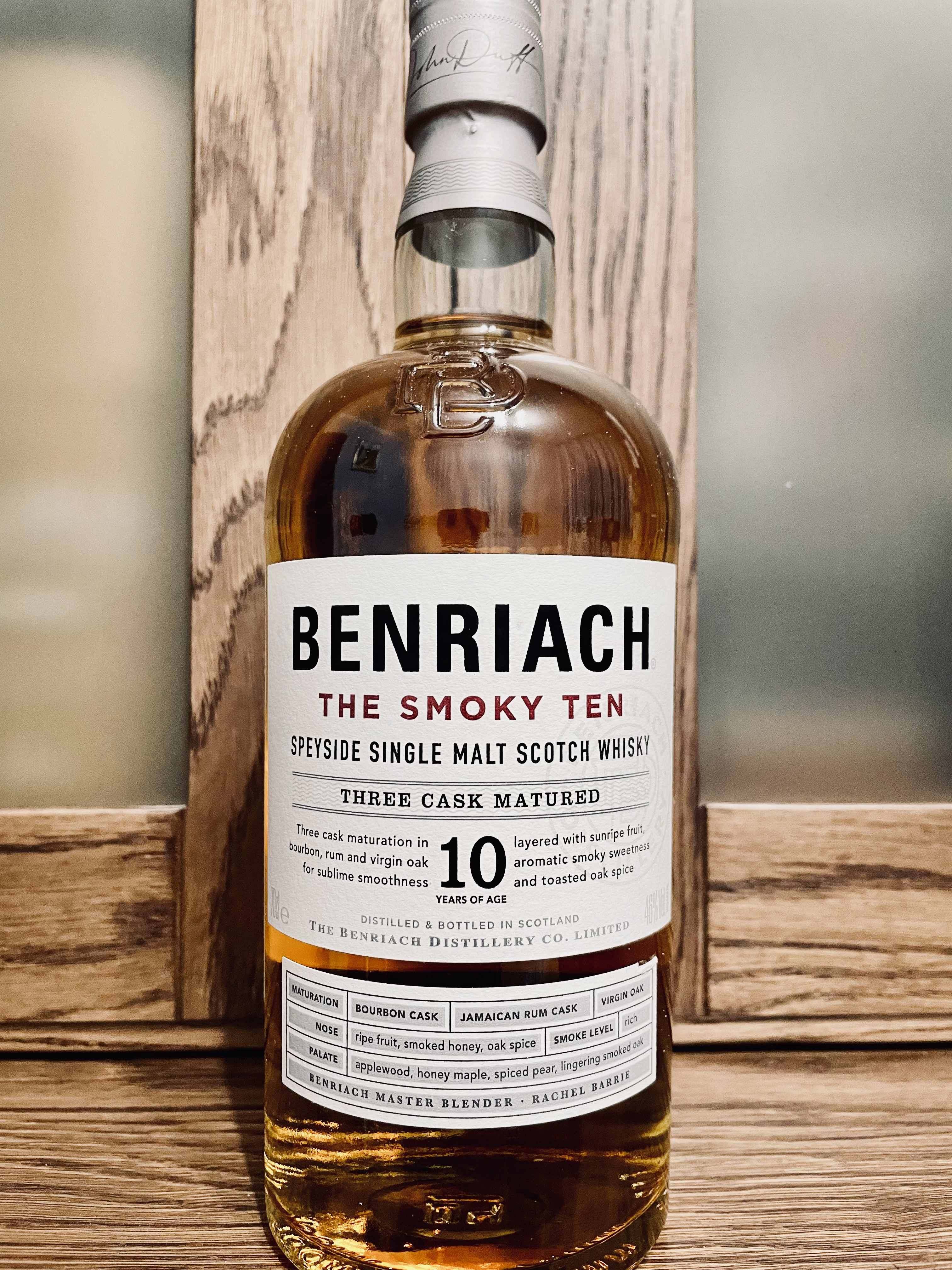 картинка Benriach 10 y.o. The Smoky Ten на сайте Белорусского Виски-Клуба