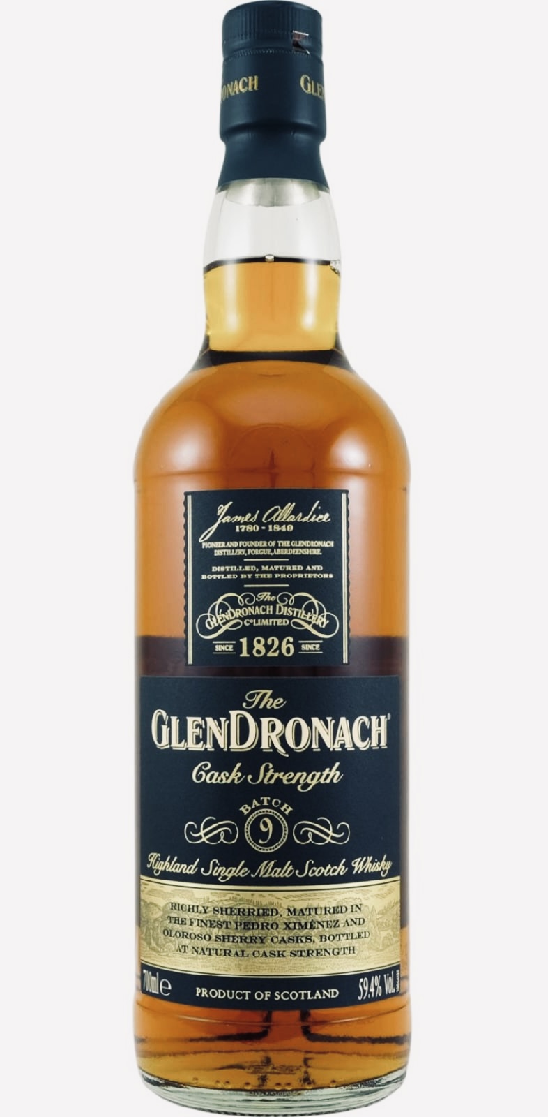 картинка Glendronach Cask Strength Batch 9 на сайте Белорусского Виски-Клуба