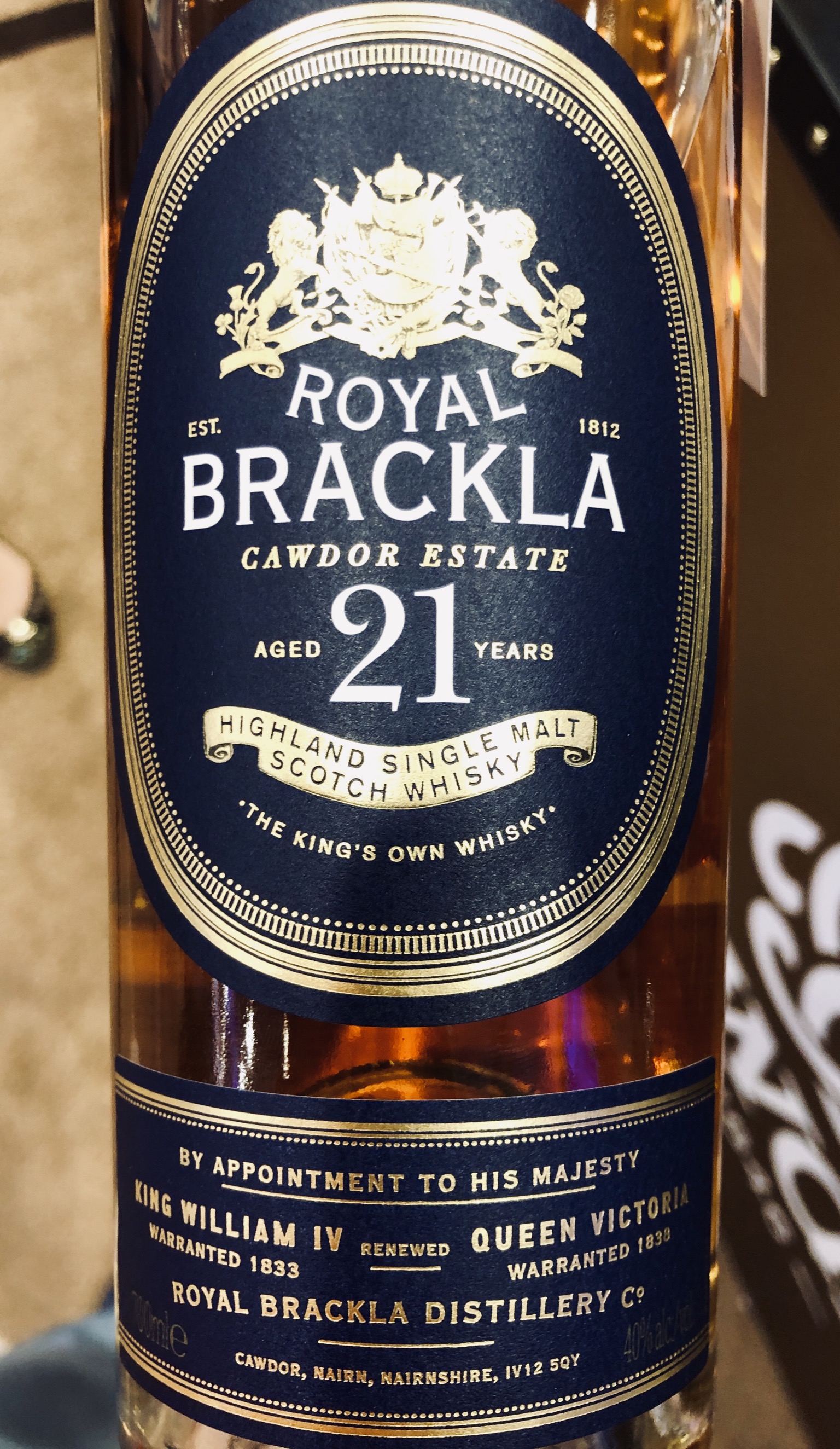картинка Royal Brackla 21 y.o. на сайте Белорусского Виски-Клуба