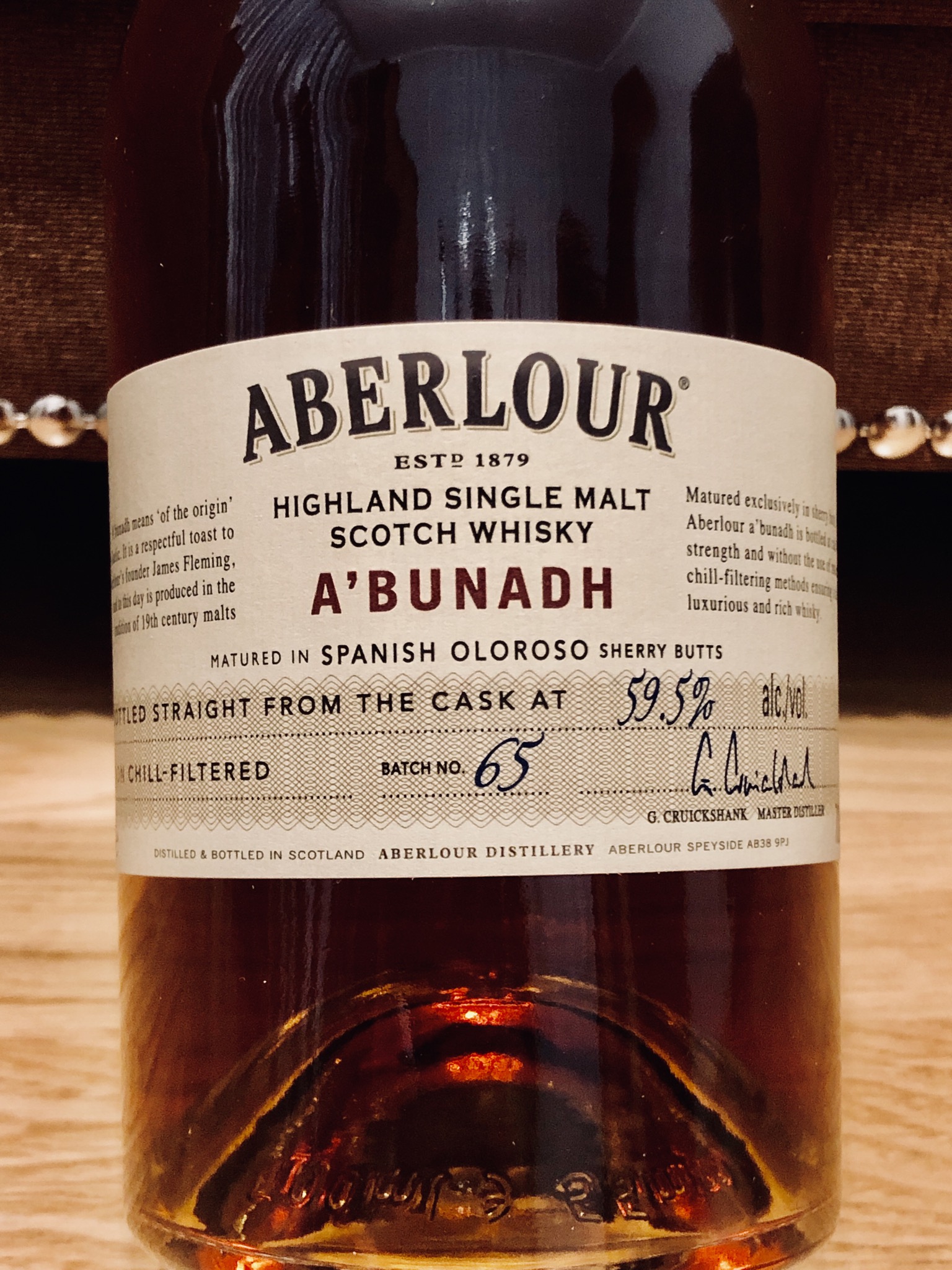 картинка Aberlour A'Bunadh Batch No. 65 на сайте Белорусского Виски-Клуба